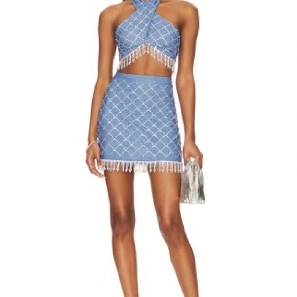 x REVOLVE Jessica Bikini Top in Denim